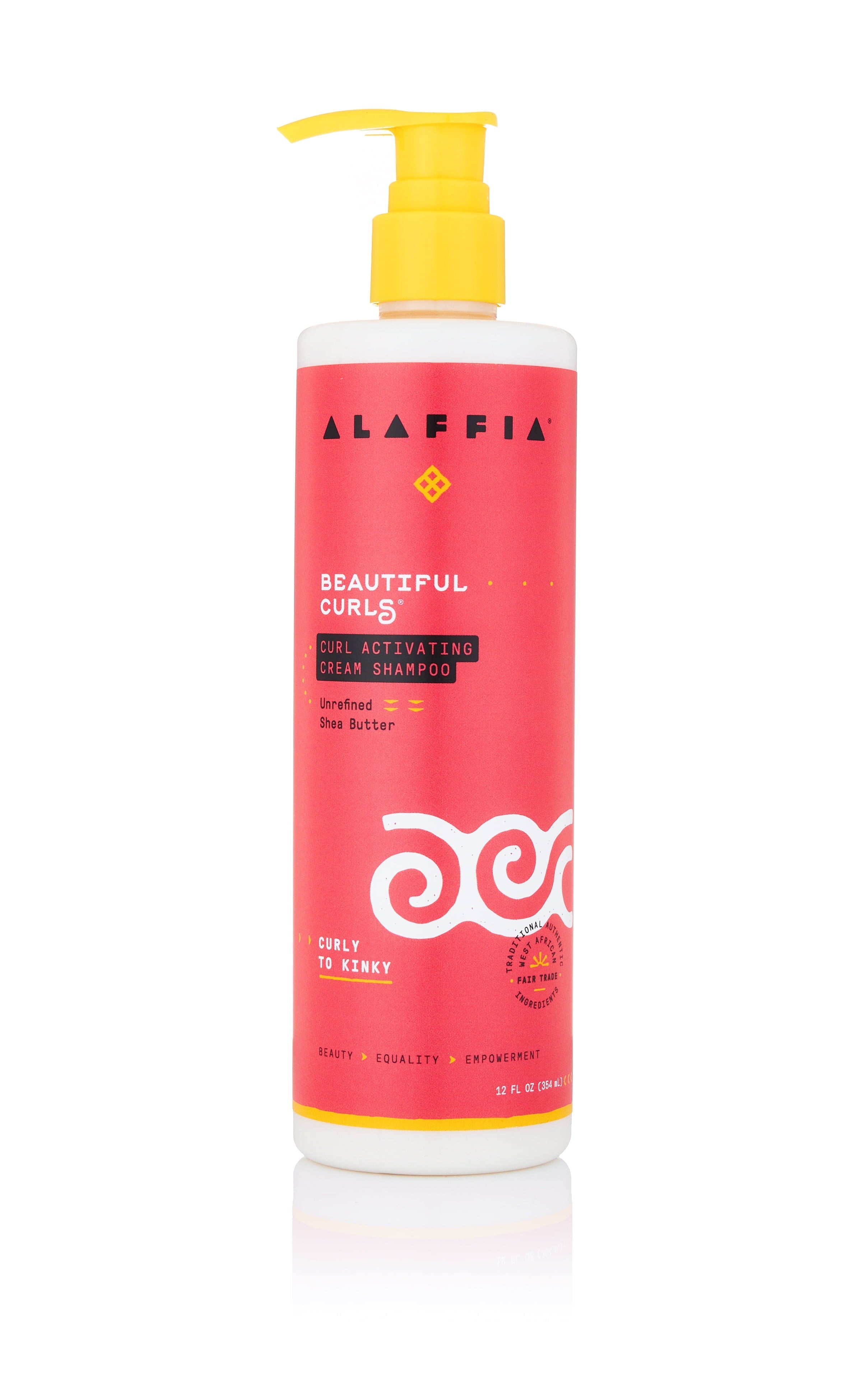 Alaffia Beautiful Curls Curl Activating Shampoo 12 oz Bottle