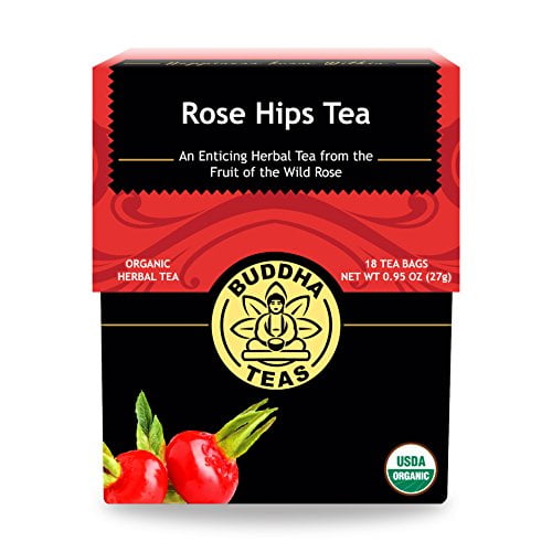 Buddha Teas Rose Hips Tea 18 Bags Box