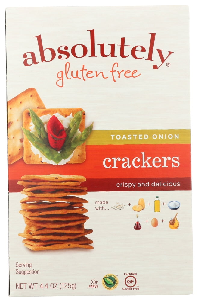 Absolutely Gluten Free Crackers Toasted Onion 4.4 oz