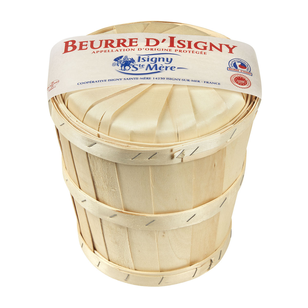 Wholesale Isigny Sainte Mere Salted French Butter Basket AOP- Bulk