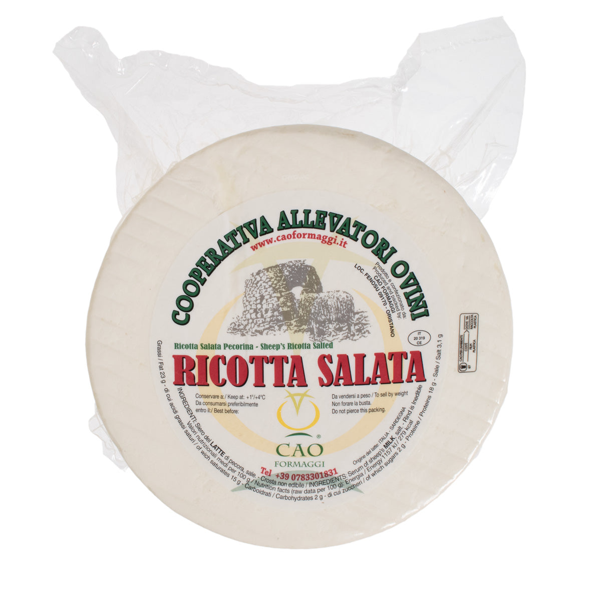 Cao Fromaggi Ricotta Salata