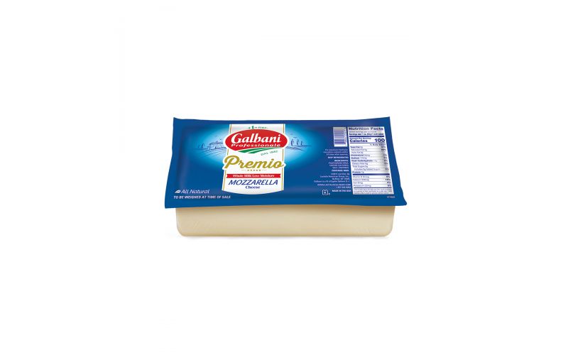 Wholesale Galbani Low Moisture Mozzarella Cheese Loaf 5 Lb Box- Bulk