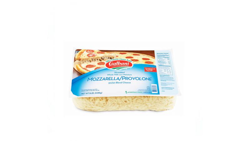 Wholesale Galbani Mozzarella and Provolone Shredded Pizza Blend 5 LB Bulk
