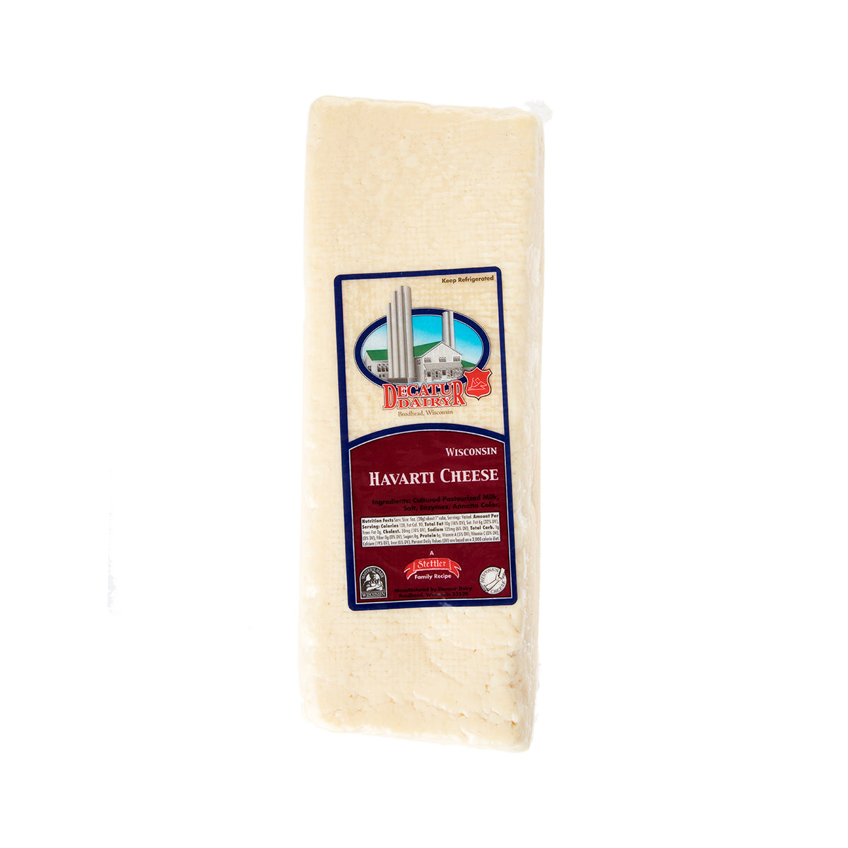 Wholesale BoxNCase Plain Havarti Cheese-8.5 LB Bulk