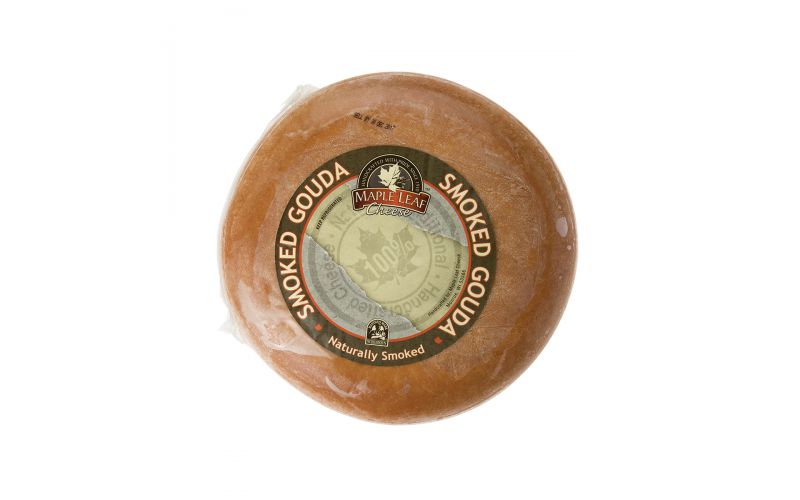 Wholesale Maple Leaf Smoked Gouda Cheese- Bulk