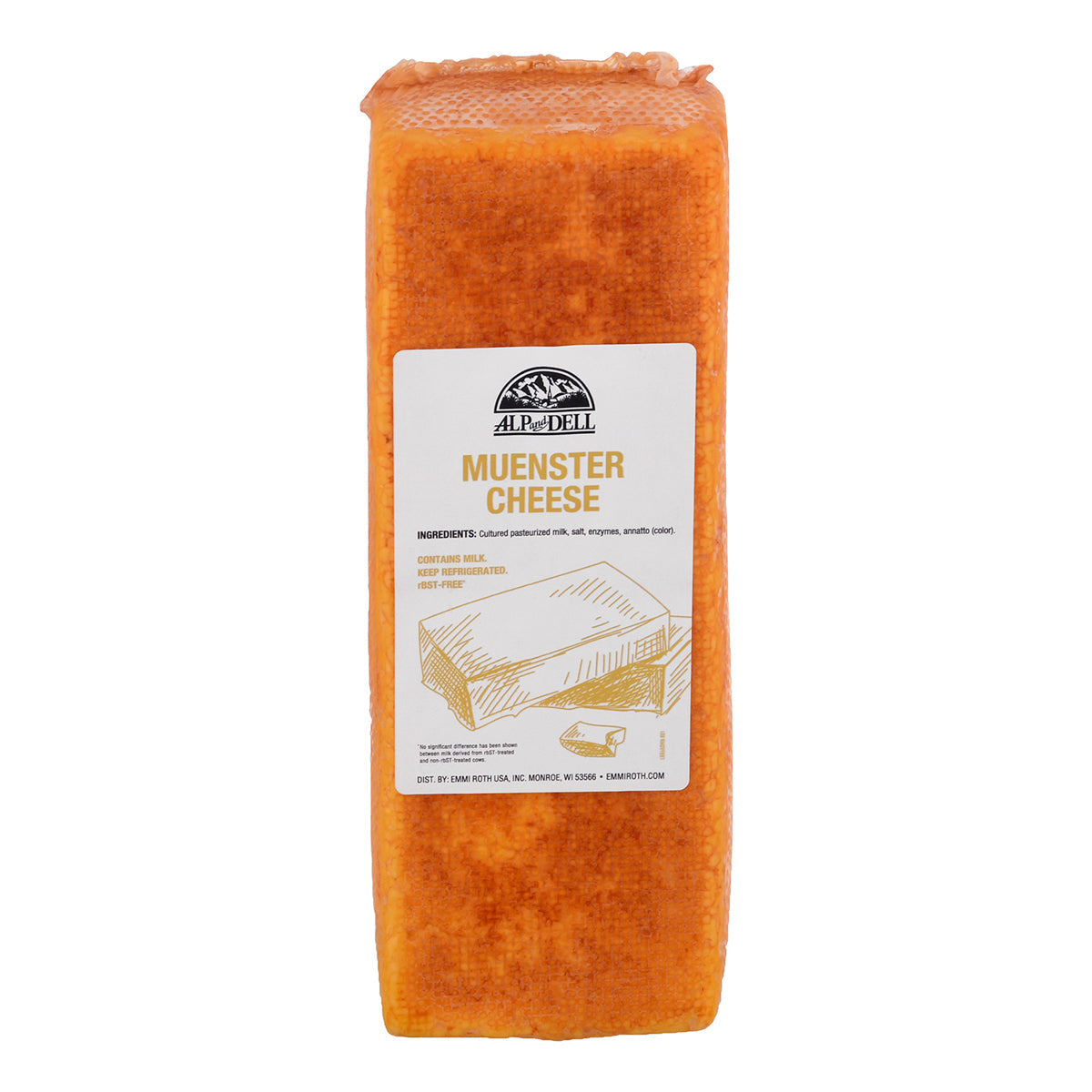 Wholesale Alp And Dell Muenster Cheee- Bulk