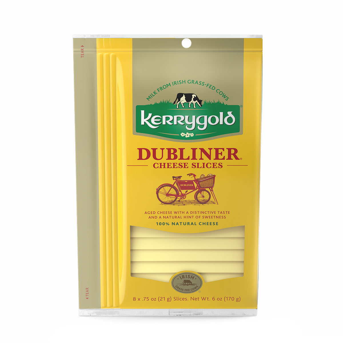 Wholesale Kerrygold Irish Dubliner Cheddar Slices 6 Oz Box-9ct Case Bulk