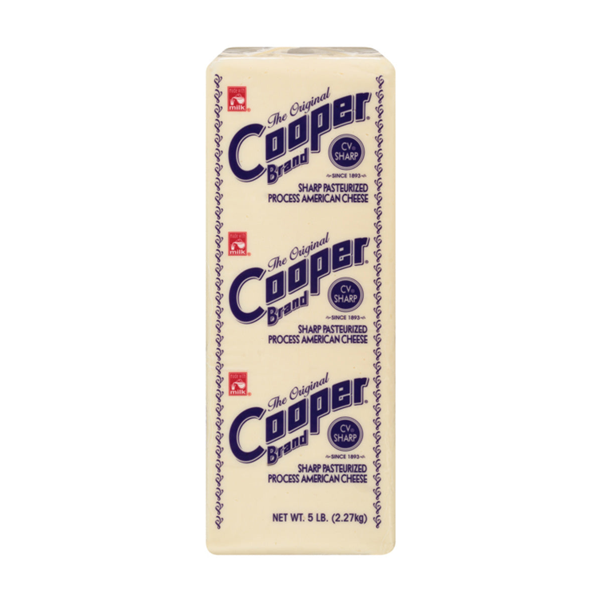 Cooper'S Hill Sharp American Cheese 5 LB