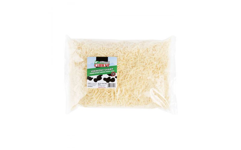 Wholesale Cabot Vermont Shredded White Cheddar 5 lb Bag- Bulk