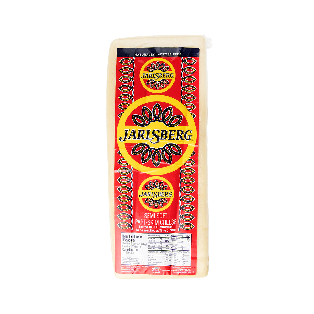 Wholesale BoxNCase Jarlsberg Cheese Loaf-11 LB Bulk