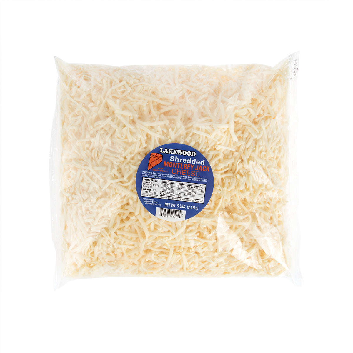 BoxNCase Shredded Monterey Jack 5 lb Bag