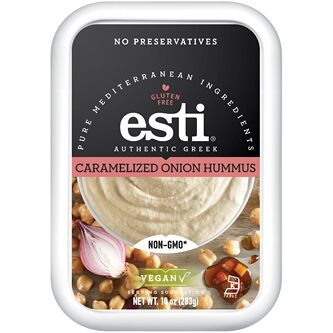 Esti Greek Hummus Caramelized Onion Cream 7.6oz 6ct