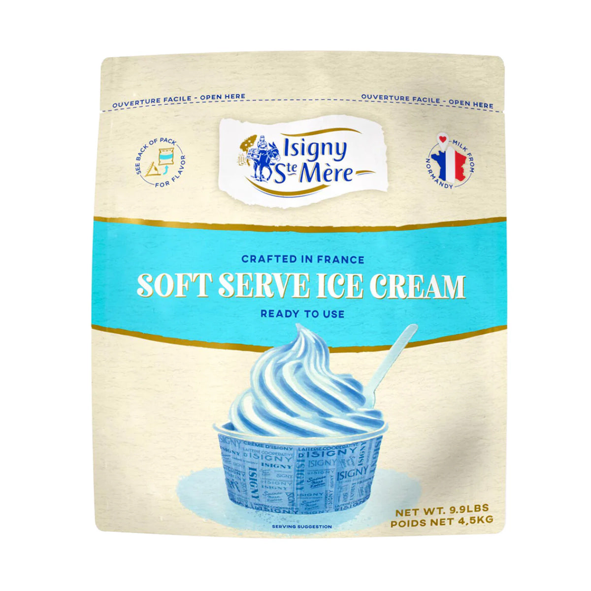 Wholesale Isigny Sainte Mere Vanilla Soft Serve Mix 9.9 LB- Bulk