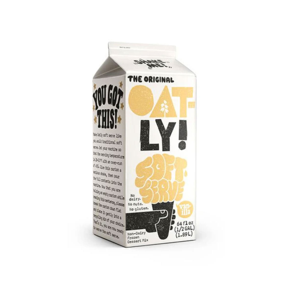 Wholesale Oatly Vegan Vanilla Soft Serve Mix 64oz Box-6ct Case Bulk