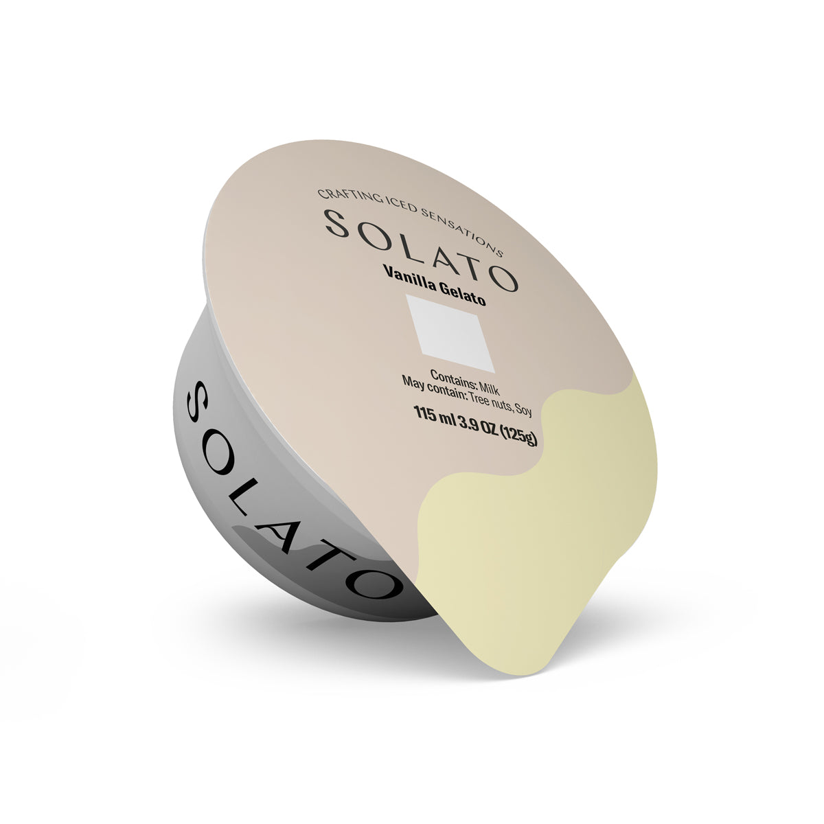 Wholesale Solato Vanilla Gelato Base Cups 115 ML- Bulk