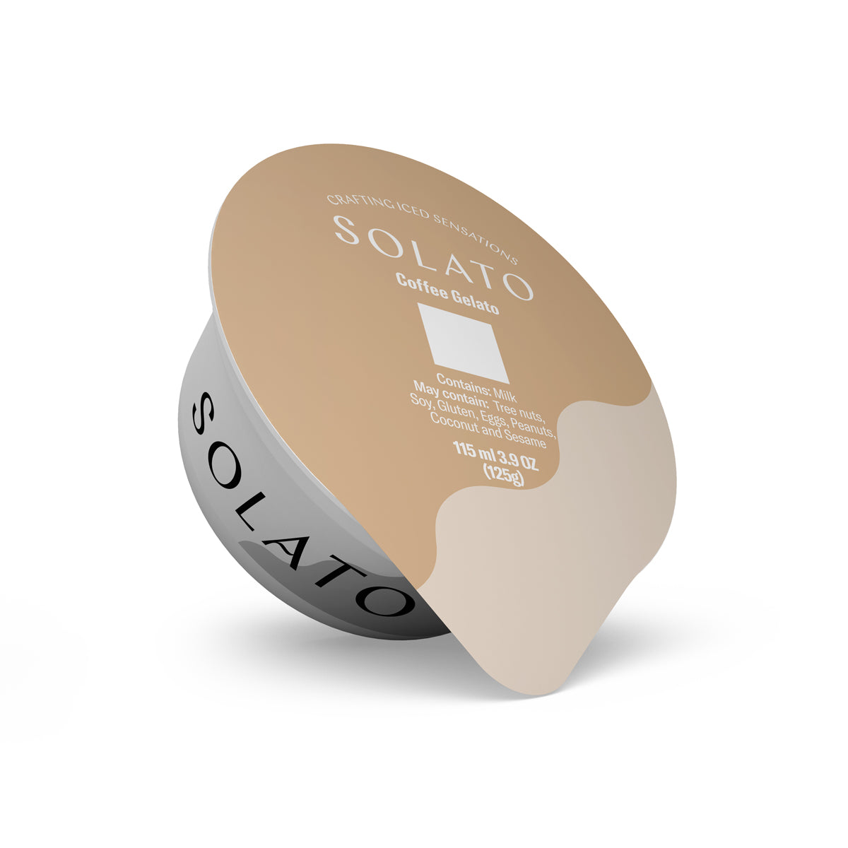 Wholesale BoxNCase Solato Coffee Gelato Mix Cup 115 ML- Bulk