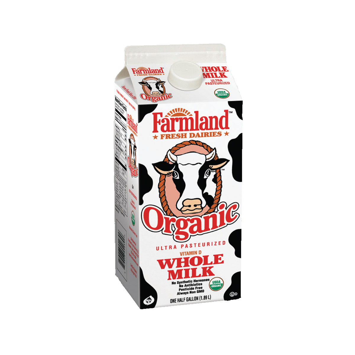 Farmland Fresh Dairies Organic Whole Milk 1/2 Gal