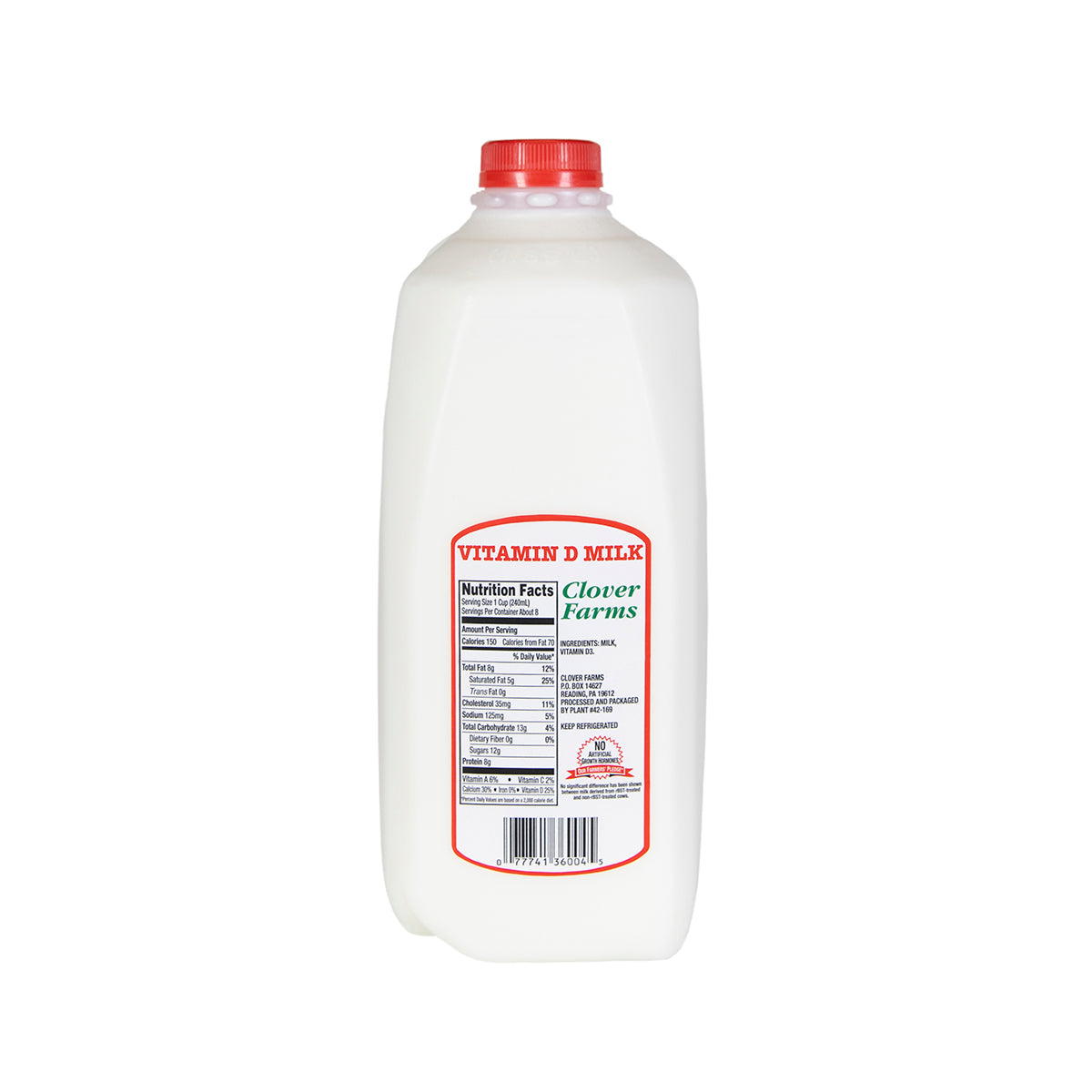 Wholesale Clover Farms Dairy Whole Milk- Bulk