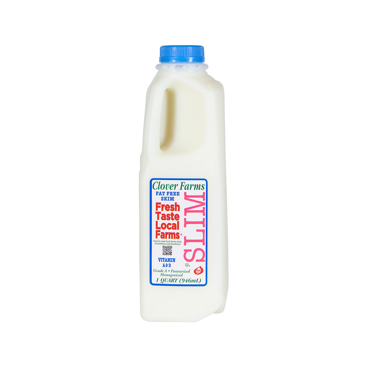 Wholesale Clover Farms Dairy Skim Milk 1 QT- Bulk