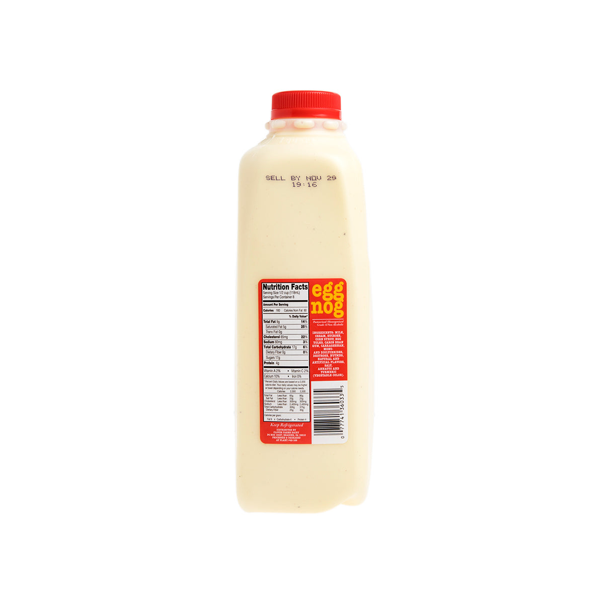 Wholesale Clover Farms Dairy Eggnog 1 QT- Bulk