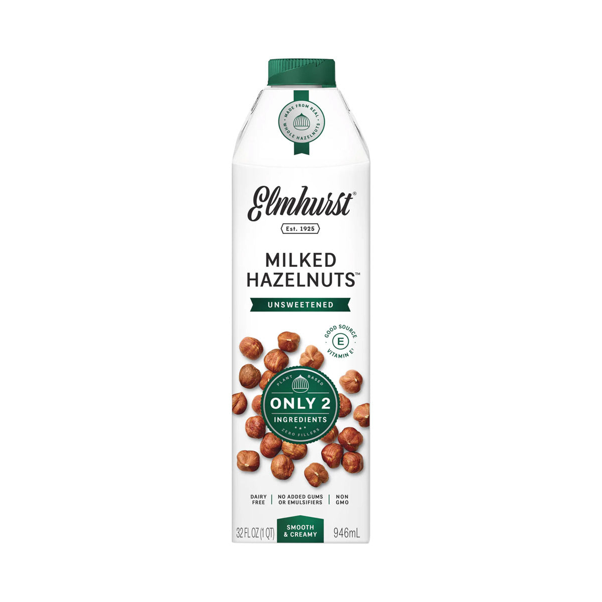 Elmhurst Unsweetened Hazelnut Milk 32 OZ