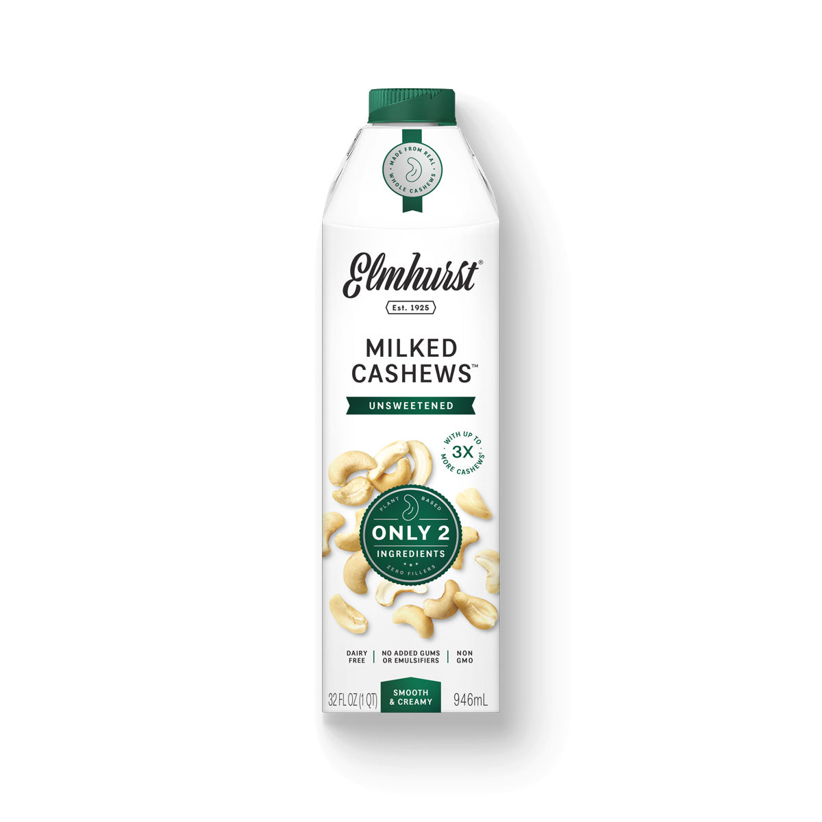 Wholesale Elmhurst Unsweetened Cashew Milk 32 OZ- Bulk