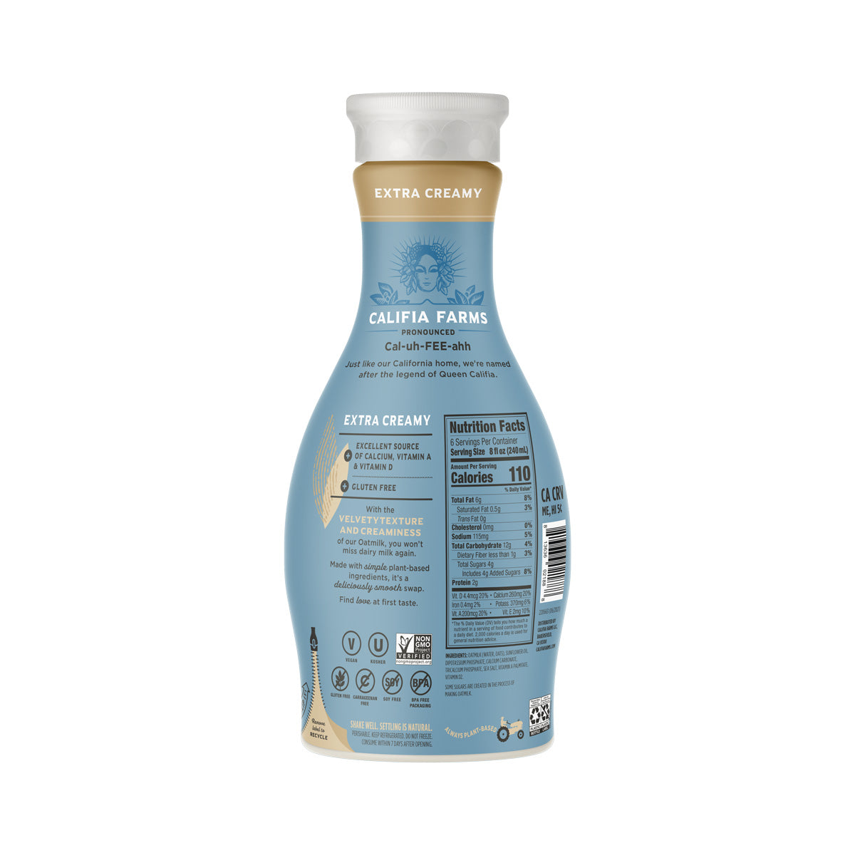 Wholesale Califia Farms Extra Creamy Oatmilk 48 OZ- Bulk