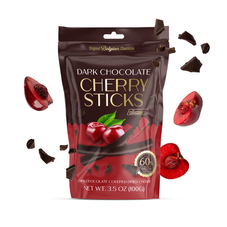 Wholesale BeeMax Dark Chocolate Cherry Sticks – 3.5 Oz- Bulk