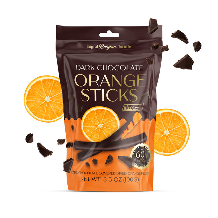 Wholesale BeeMax Dark Chocolate Orange Sticks – 3.5 Oz- Bulk