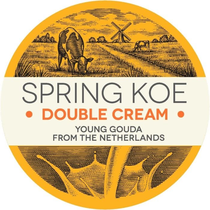 Wholesale WebstaurantStore / European Dairy Importers Double Cream 60% Gouda 10 LB- Bulk