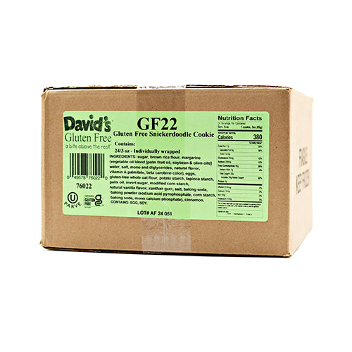 David's Cookies Daivd'S Cookies Gluten Free Individually Wrapped S 3oz