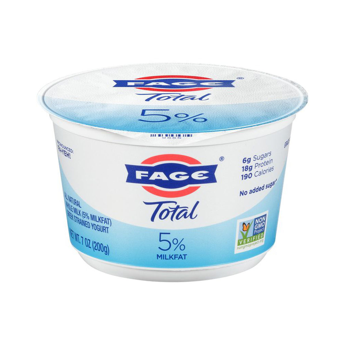 Wholesale Fage Plain Greek Yogurt 5% 5.3 OZ- Bulk