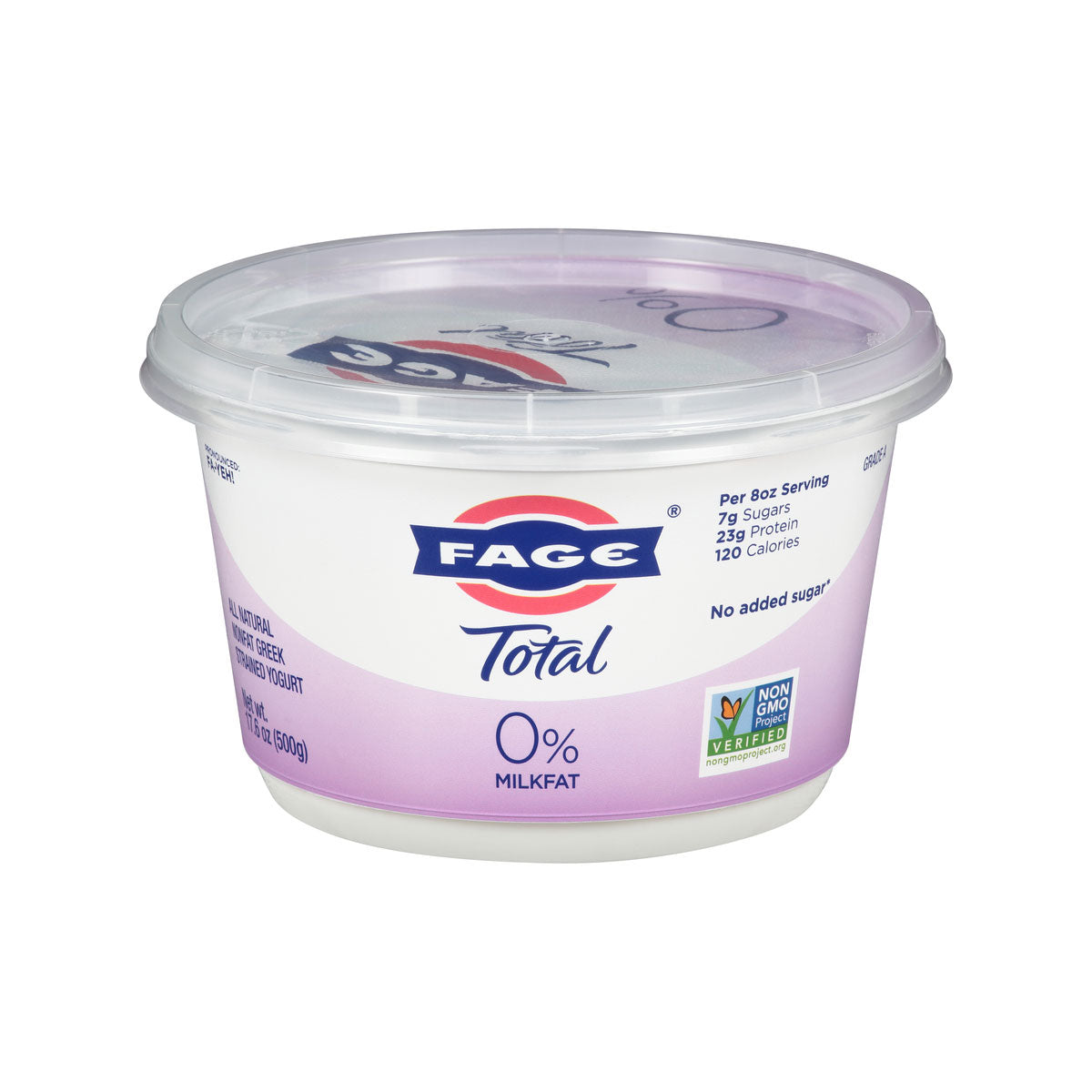 Fage 0% Plain Greek Yogurt 1 LB