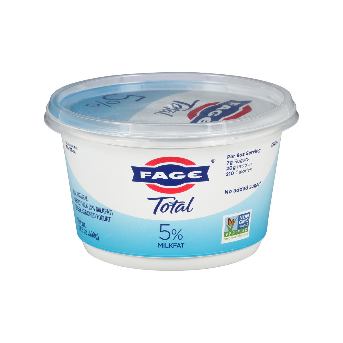 Fage 5% Plain Greek Yogurt 1 LB