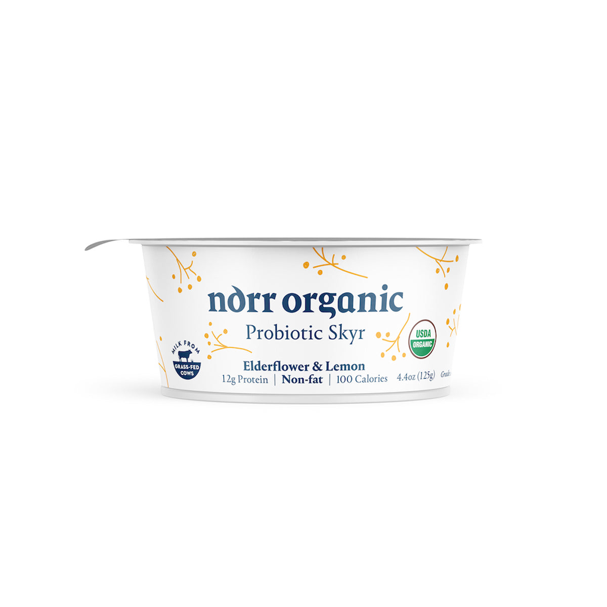 Norr Organic Organic Elderflower & Lemon Skyr Yogurt 4.4 OZ