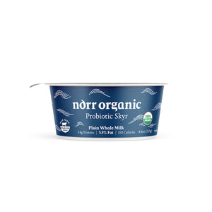 Wholesale Norr Organic YOGURT WHOLE MILK PLAIN SKYR 12X4.4 OZ NORR ORGANIC ORG 4.4 OZ-12ct Case Bulk