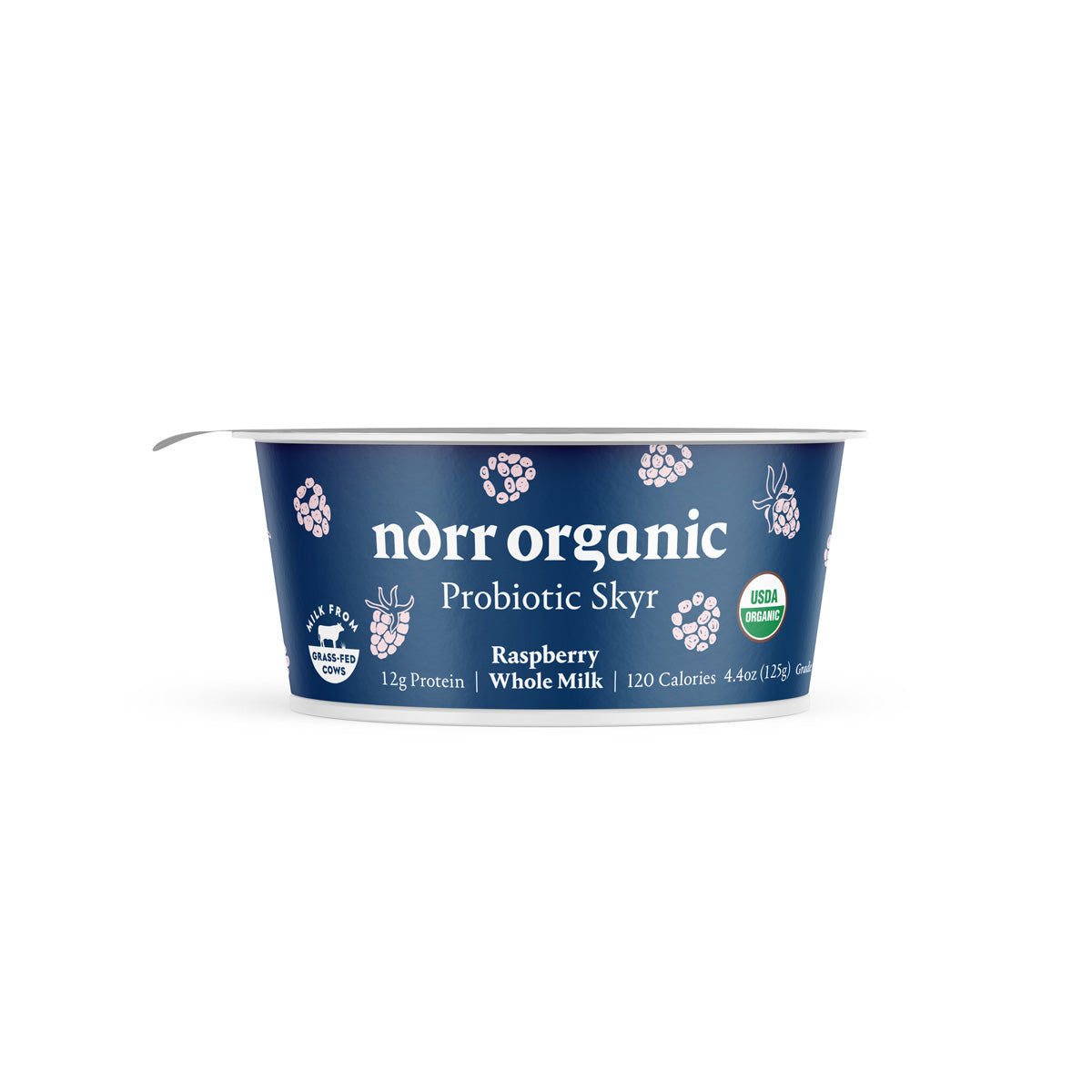 Wholesale Norr Organic WHOLE MILK RASPBERRY ROSEWATER SKYR 12X4.4 OZ NORR ORGANIC 4.4 OZ-12ct Case Bulk