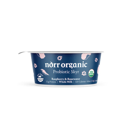 Wholesale Norr Organic WHOLE MILK RASPBERRY ROSEWATER SKYR 12X4.4 OZ NORR ORGANIC 4.4 OZ- Bulk