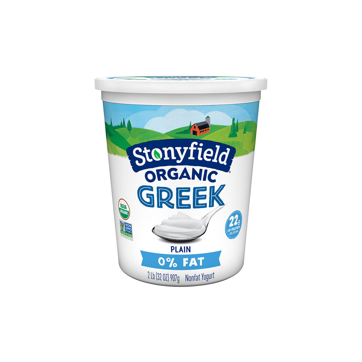 Wholesale BoxNCase Organic Greek Yogurt 0% 32 Oz Jar- Bulk