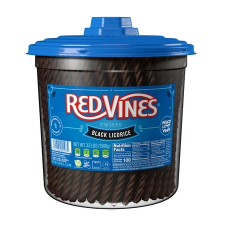 Wholesale Red Vines Black Licorice Twists Jar 56oz Bulk