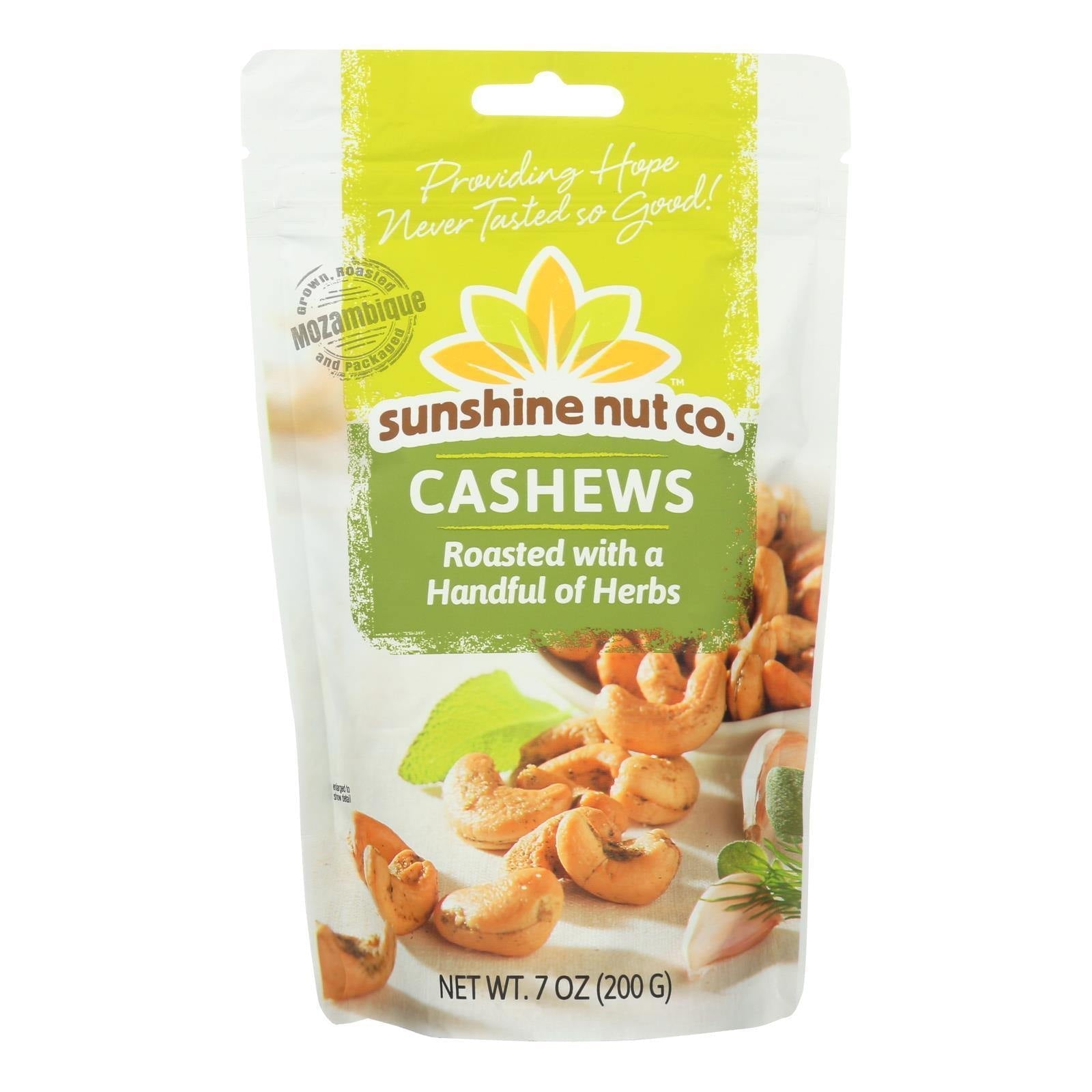 Sunshine Nut Company Cashews Herbed Roasted 7 Oz