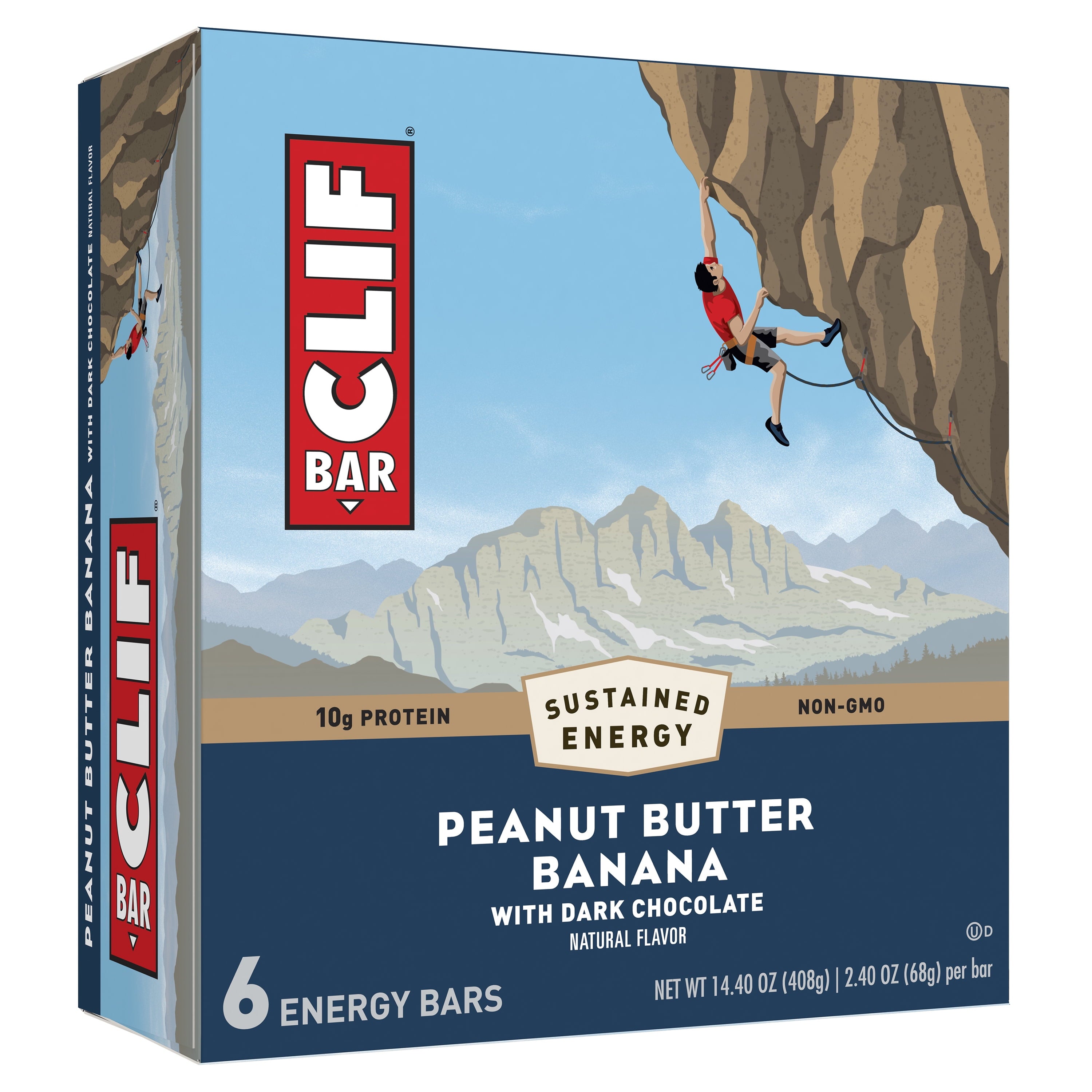 CLIF Peanut Butter Banana with Dark Chocolate Energy Bars 14.40 Oz Box