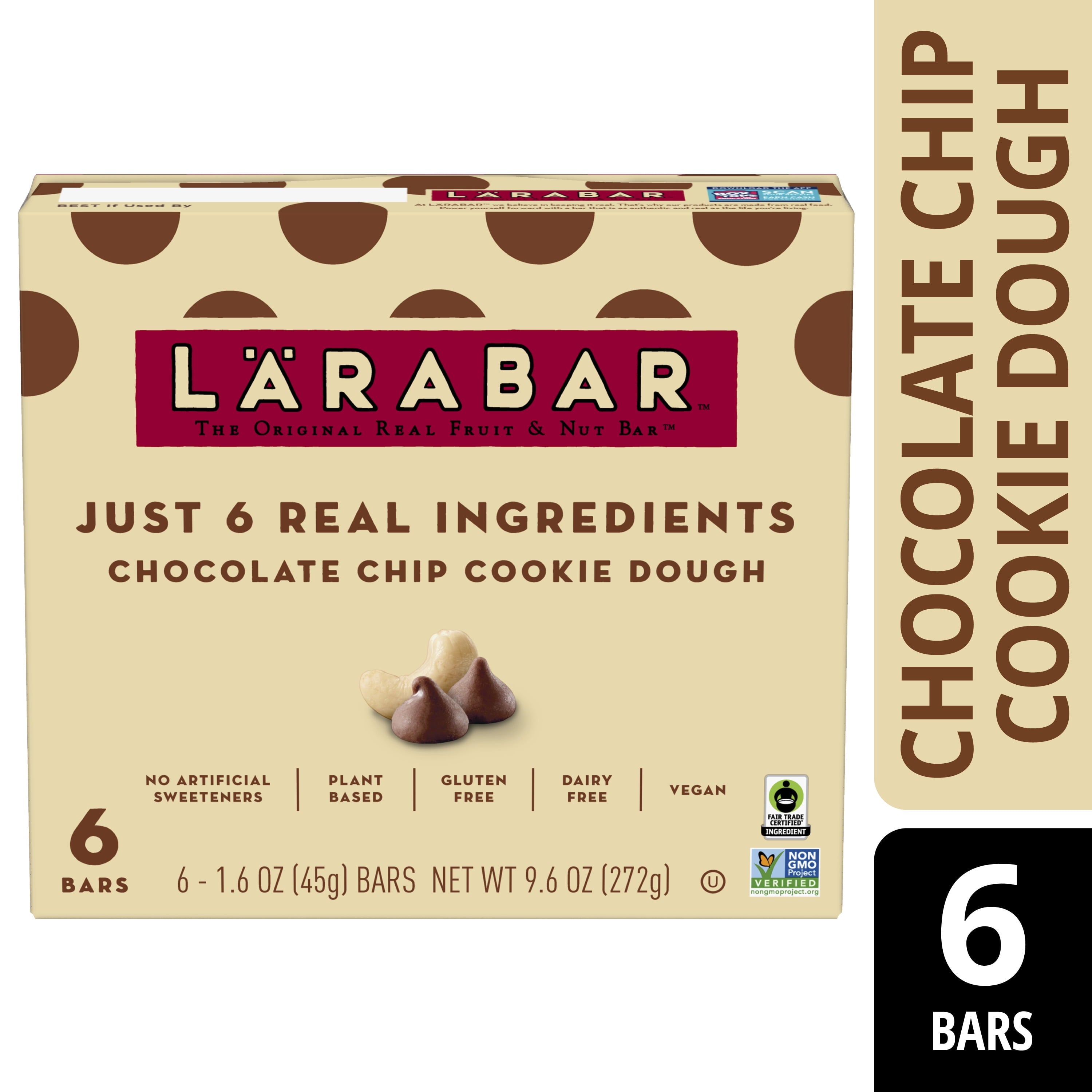 Larabar Chocolate Chip Cookie Dough Fruit & Nut bar 1.6 Oz