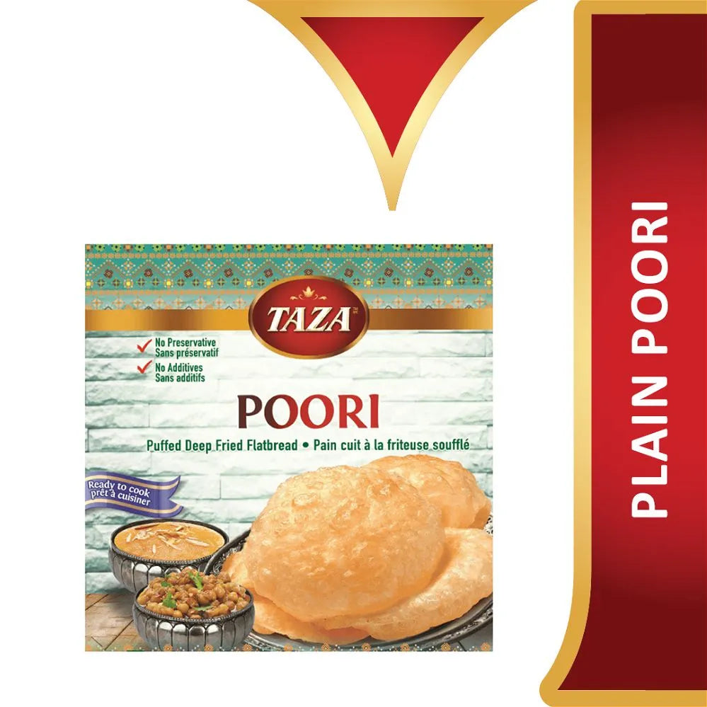 Wholesale Taza Foods Plain Puri 10pc- Bulk