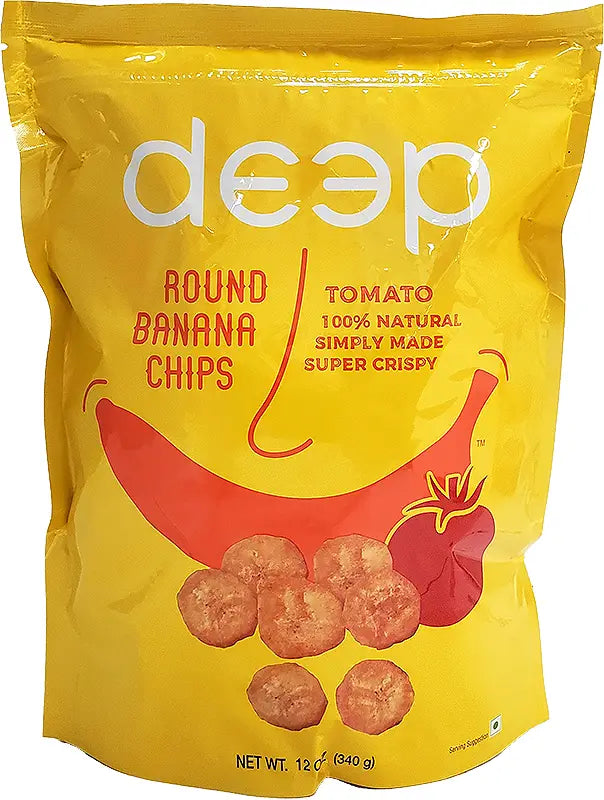 Deep Round Banana Chips Tomato 12 oz