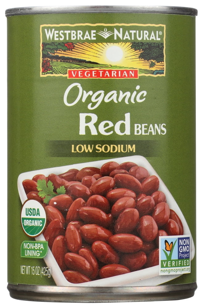 Westbrae Foods Organic Red Beans Low Sodium 15 Oz Can