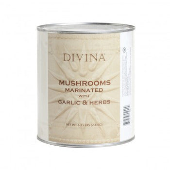 Divina Marinated Mushrooms with Garlic & Herbs 6.25lb