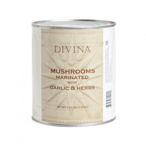 Wholesale Divina Marinated Mushrooms with Garlic & Herbs 6.25lb-2ct Case Bulk