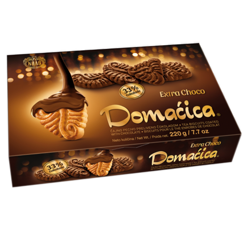 Wholesale Kras Domacica Extra Choco Cookies 220g-16 Ct Case Bulk