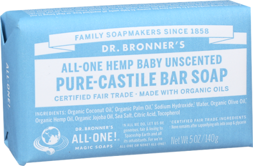 Dr. Bronner's Mild Aloe Baby Soap Bar 5.0oz